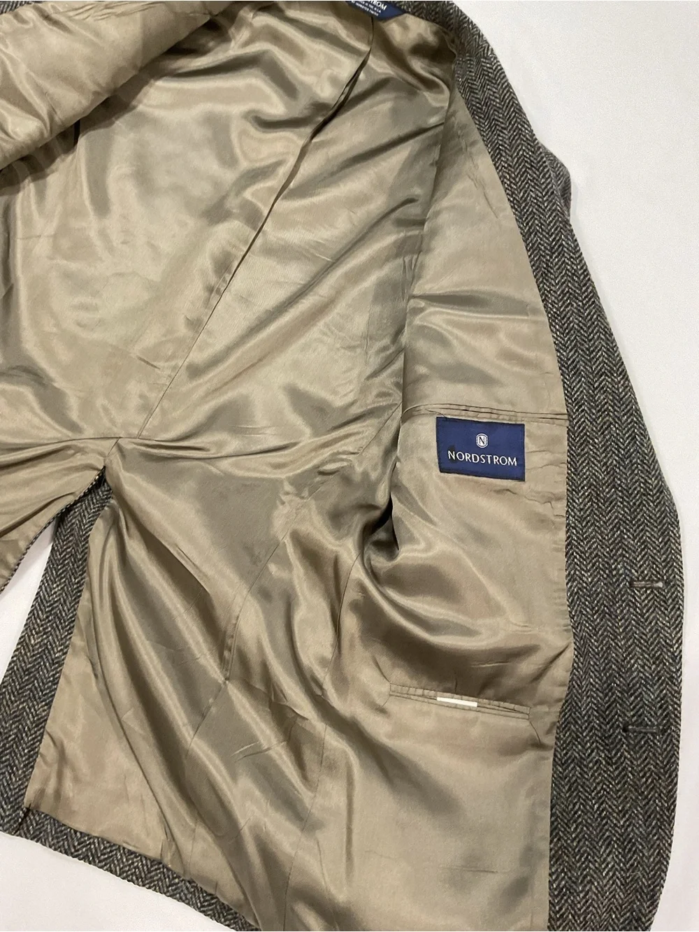 Tan Harris Tweed Herringbone Sport Coat